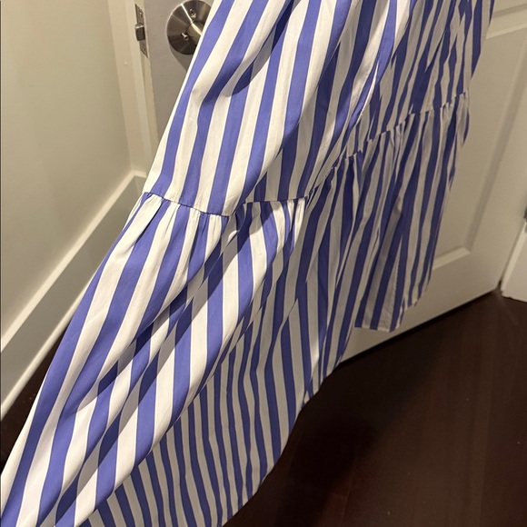 J. Crew Blue and White Striped Shirt - Picture 9 of 10